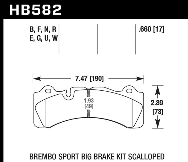 Hawk HPS Street Brake Pads - Bull Strap