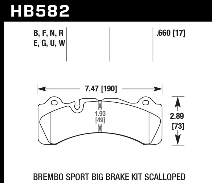 Hawk HPS Street Brake Pads - Bull Strap
