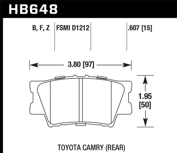 Hawk HPS Street Brake Pads - Bull Strap