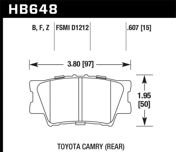 Hawk HPS Street Brake Pads - Bull Strap
