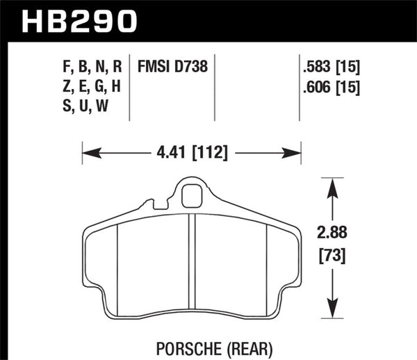 Hawk Performance Ceramic Street Brake Pads - Bull Strap