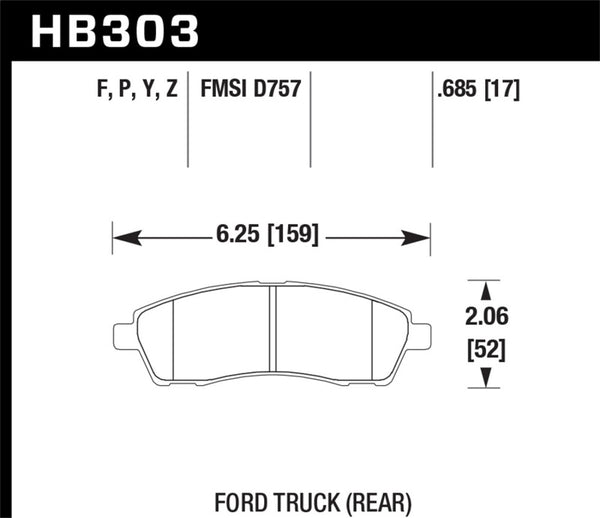 Hawk Super Duty Street Brake Pads - Bull Strap