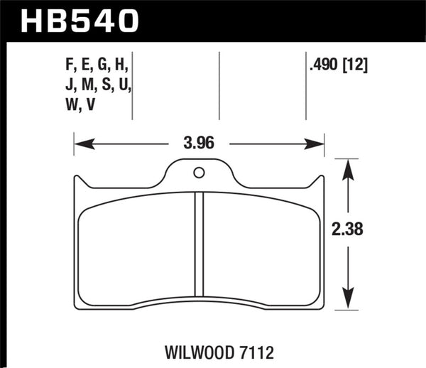 Hawk Wilwood DTC-30 Brake Pads - Bull Strap