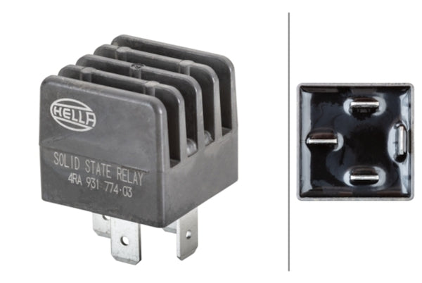 Hella 12V 20/20 Amp Main Current Relay - Bull Strap