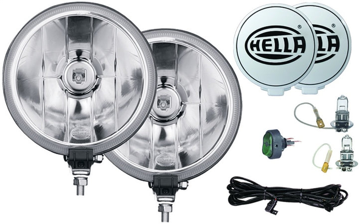 Hella 700FF H3 12V/55W Halogen Driving Lamp Kit - Bull Strap