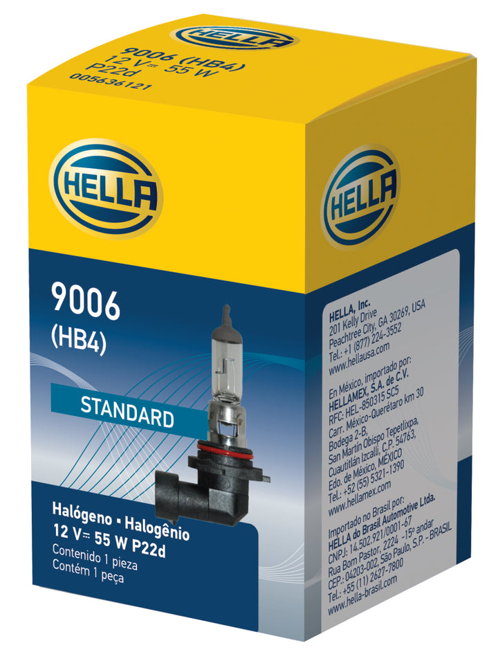 Hella 9006 12V 55W Halogen Bulb - Bull Strap