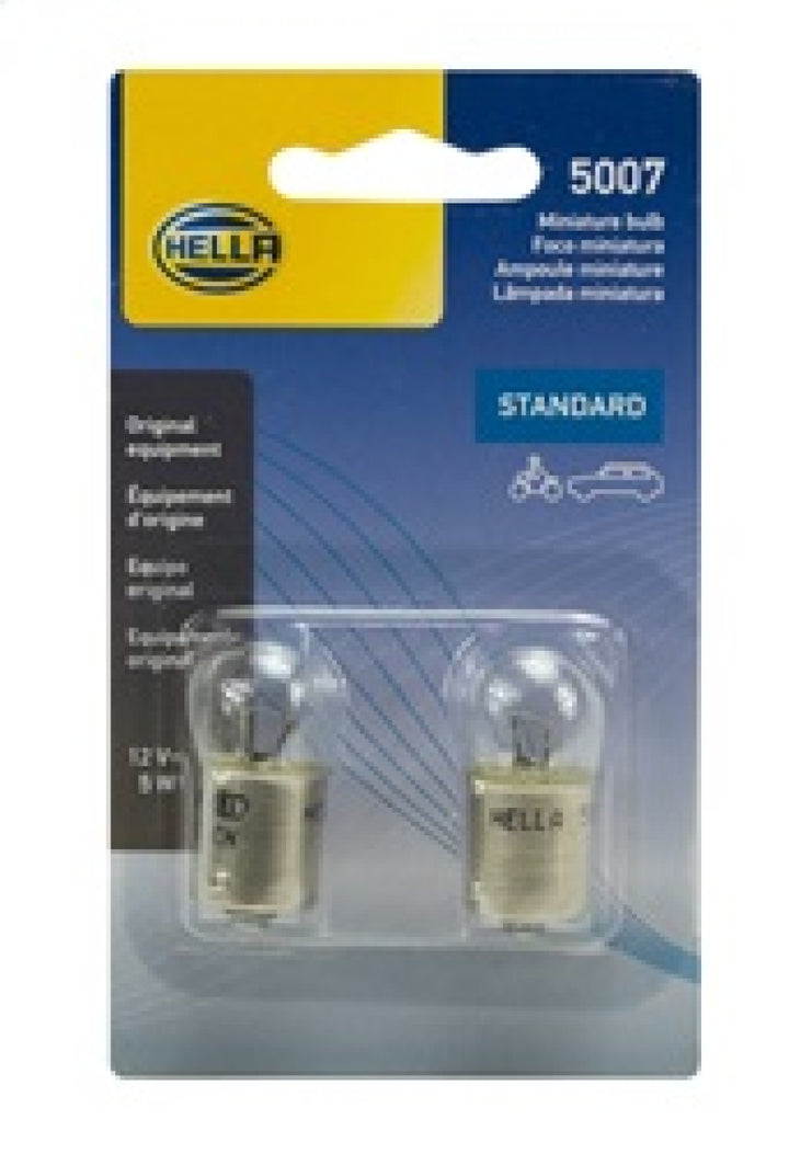 Hella Bulb 5007 12V 5W Ba15S B6 (2) - Bull Strap