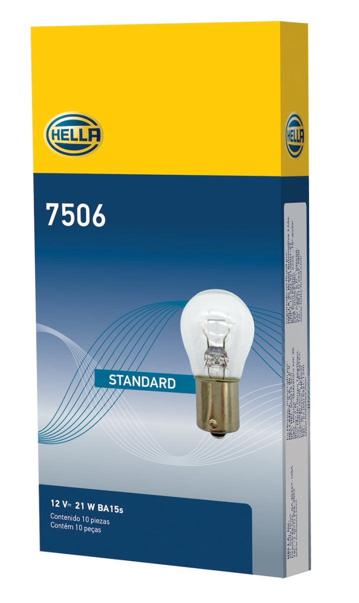 Hella Bulb 7506 12V 21W BA15s S8 - Bull Strap