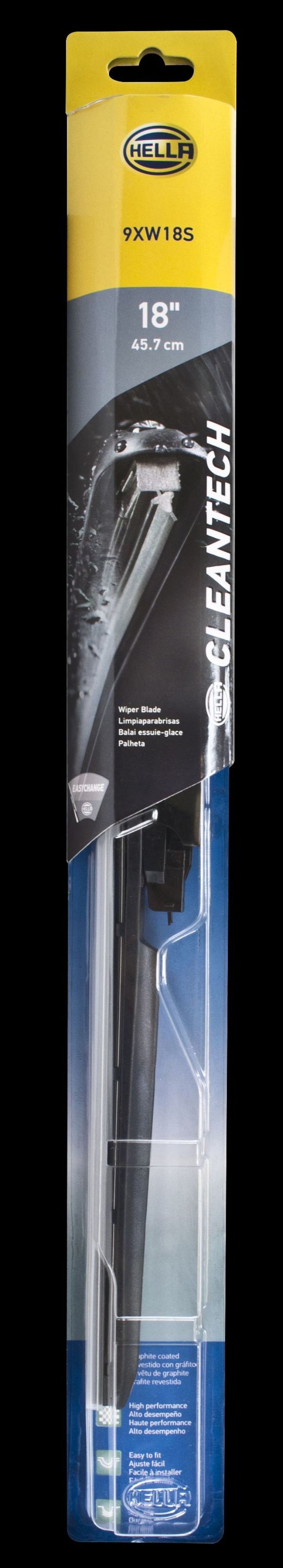 Hella Clean Tech Wiper Blade 18in - Single - Bull Strap