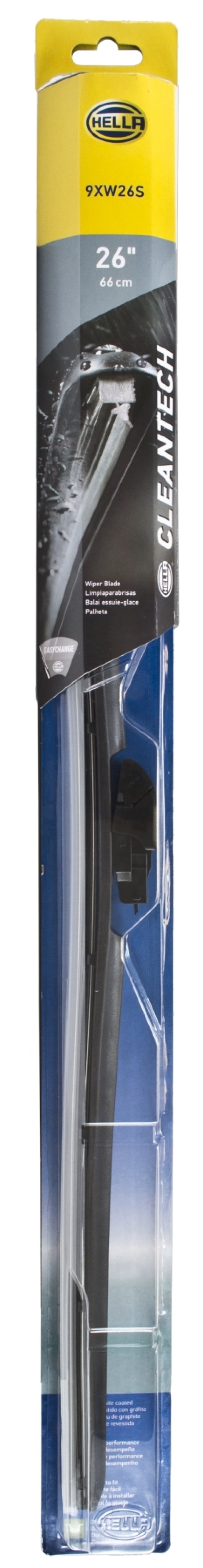 Hella Clean Tech Wiper Blade 26in - Single - Bull Strap
