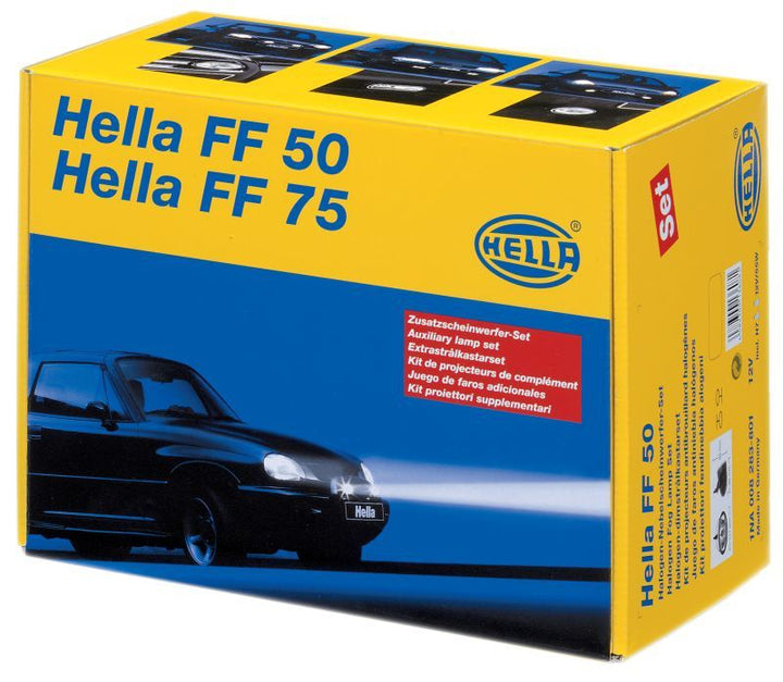 Hella FF75 Series H7 12V/55W Hallogen Fog Lamp Kit - Bull Strap