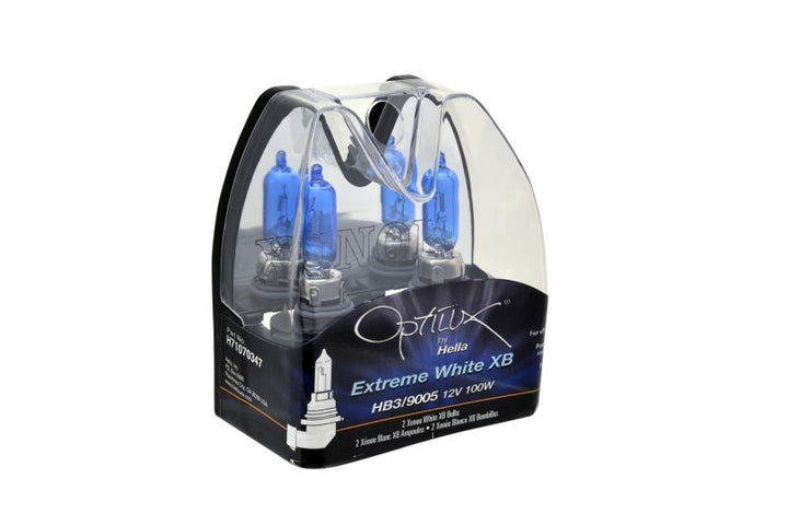 Hella HB3 9005 12V 100W Xenon White XB Bulb (Pair) - Bull Strap