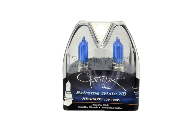 Hella HB3 9005 12V 100W Xenon White XB Bulb (Pair) - Bull Strap