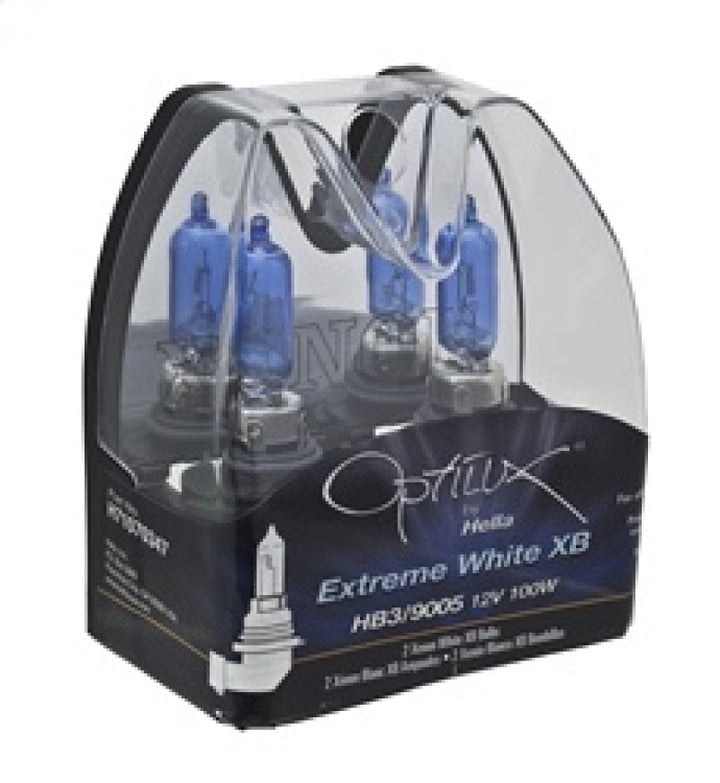 Hella HB3 9005 12V 100W Xenon White XB Bulb (Pair) - Bull Strap