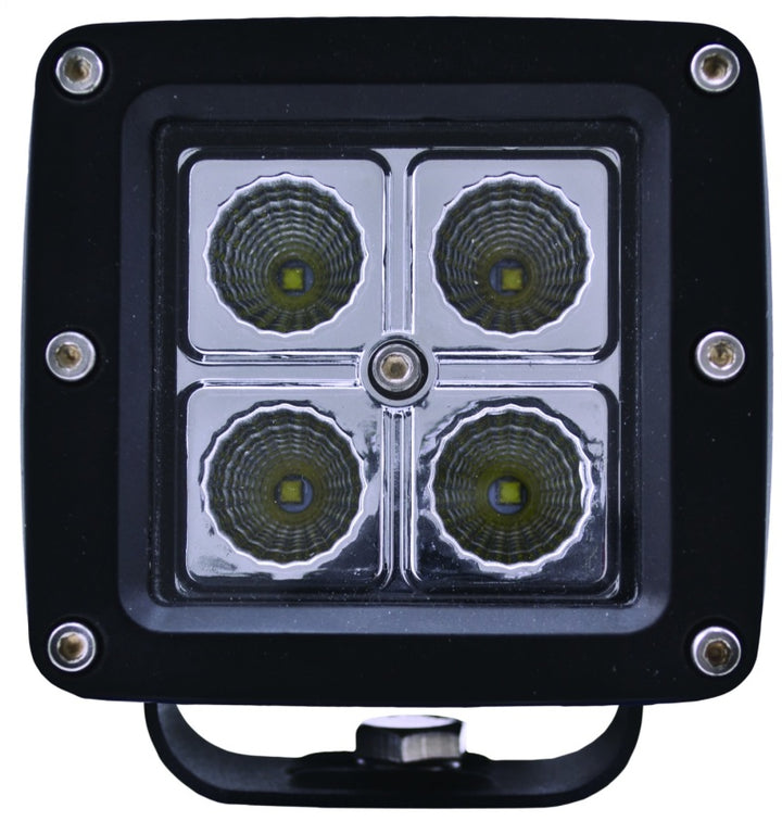 Hella HVF Cube 4 LED Off Road Kit - 3.1in 2X12W - Bull Strap