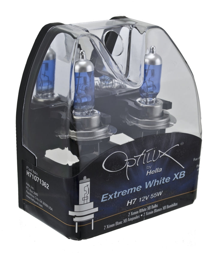 Hella Optilux 12V/55W H7 Extreme Blue Bulb (Pair) - Bull Strap