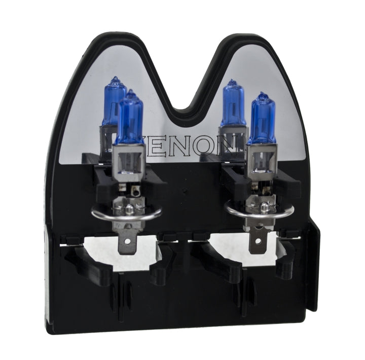 Hella Optilux H1 100W XB Extreme White Bulbs (Pair) - Bull Strap