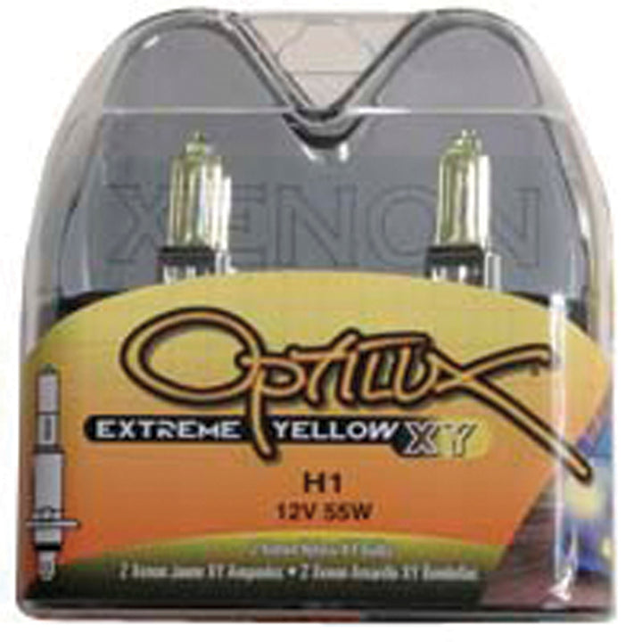 Hella Optilux H1 12V/55W XY Yellow Bulb - Bull Strap