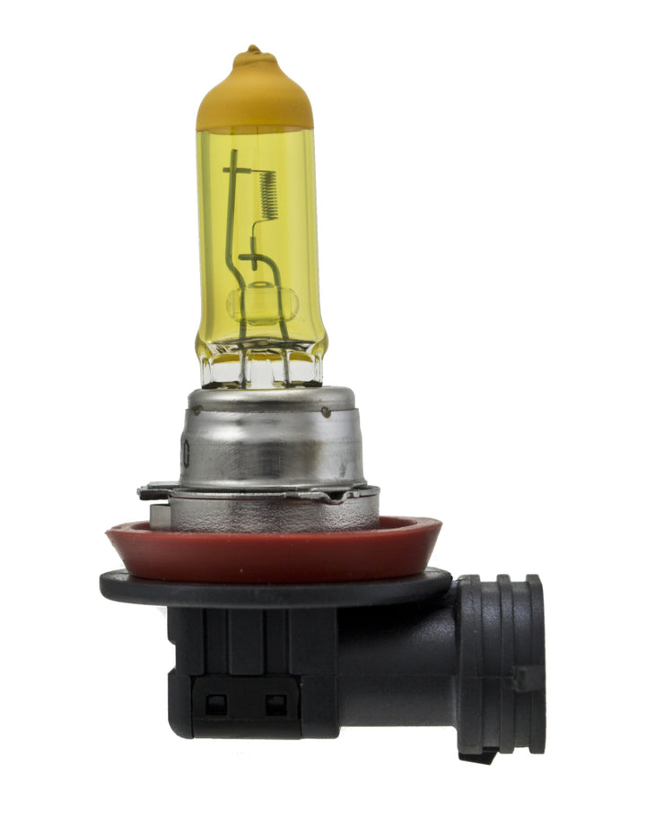 Hella Optilux H11 55W XY Extreme Yellow Bulbs (Pair) - Bull Strap