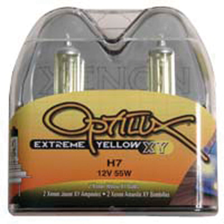 Hella Optilux H7 12V/55W XY Xenon Yellow Bulb - Bull Strap