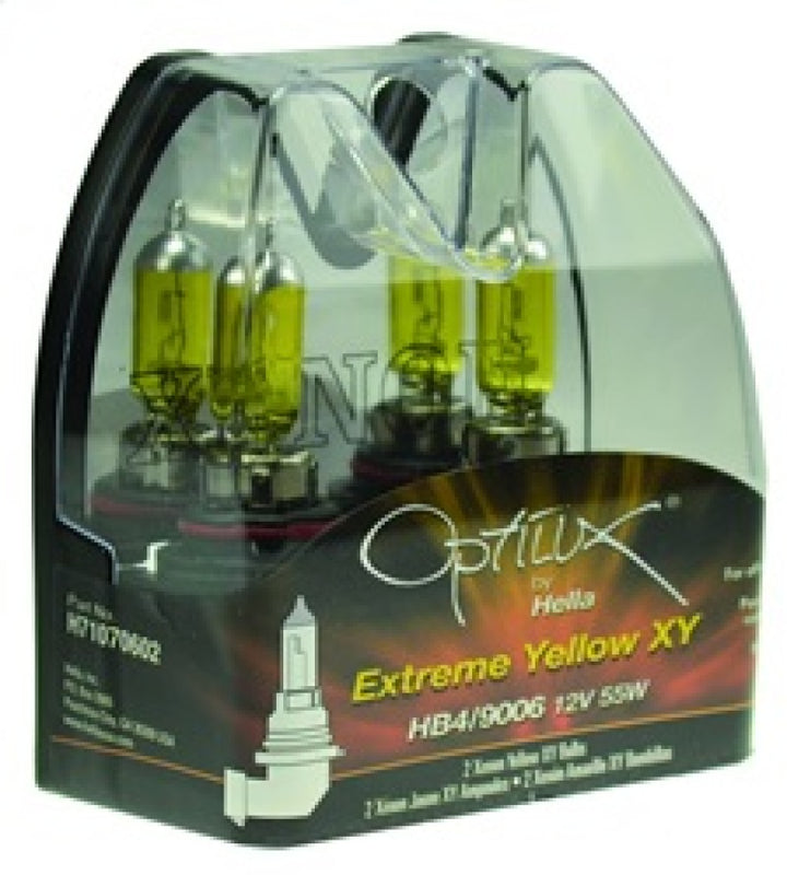 Hella Optilux HB4 9006 12V/55W XY Xenon Yellow Bulb - Bull Strap