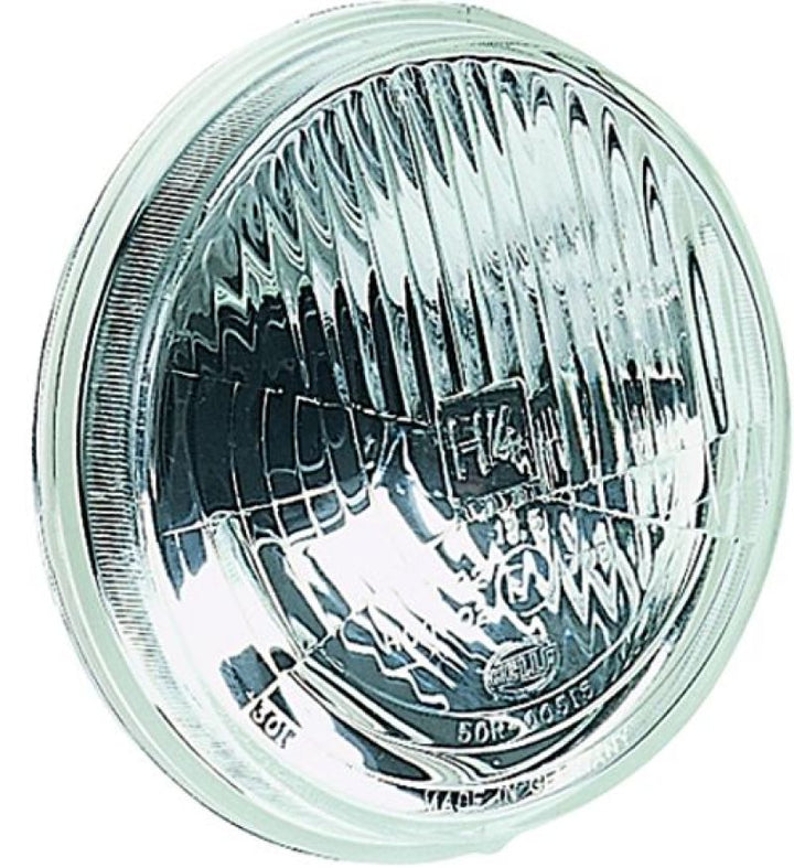 Hella Vision Plus 5-3/4in Round Conversion H4 Headlamp High/Low Beam - Single Lamp - Bull Strap