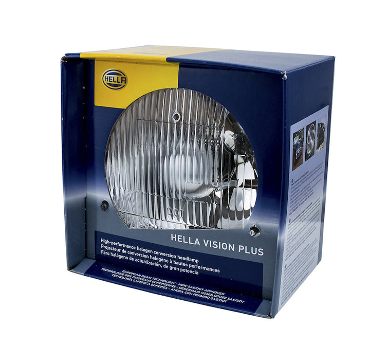 Hella Vision Plus 7 inch 165MM HB2 12V SAE VP Head Lamp - Bull Strap