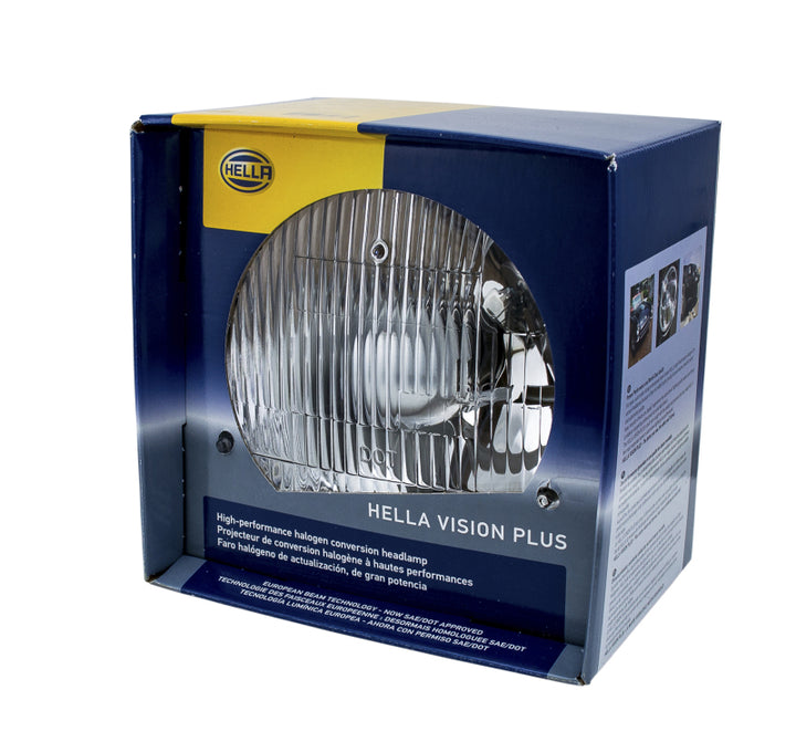 Hella Vision Plus 7 inch 165MM HB2 12V SAE VP Head Lamp - Bull Strap