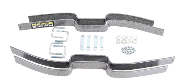 Hellwig 16-21 Ford F-250 Helper Spring Kit w/ Factory Contact Overload Springs - 2 Additional Leaves - Bull Strap