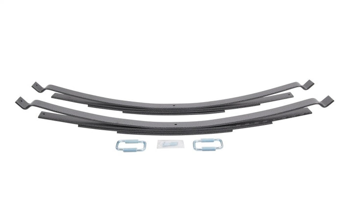 Hellwig Late Model Dodge/Ford/GM LP- To 3500lb Level LC 4 Leaf Stack Helper Spring w/o Mounting Kit - Bull Strap