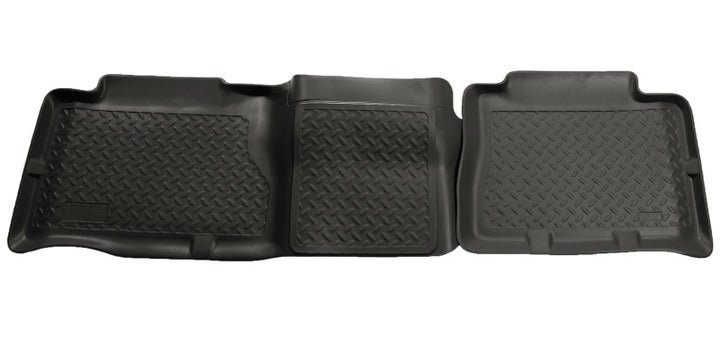 Husky Liners 02-06 Cadillac Escalade/GMC Yukon/Denali Classic Style 2nd Row Black Floor Liners - Bull Strap