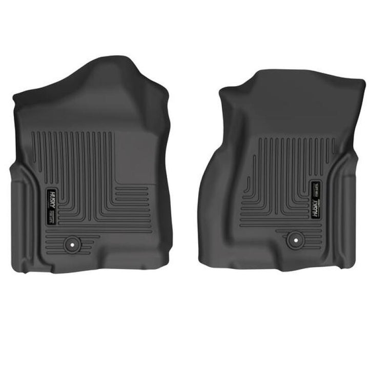 Husky Liners 02-06 Cadillac Escalade WeatherBeater Front Floor Liners (Black) - Bull Strap