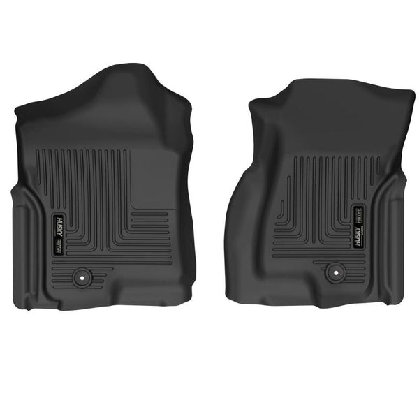 Husky Liners 02-06 Cadillac Escalade X-act Contour Front Floor Liners (Black) - Bull Strap