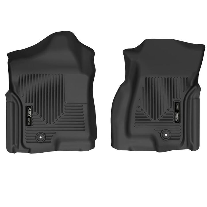 Husky Liners 02-06 Cadillac Escalade X-act Contour Front Floor Liners (Black) - Bull Strap