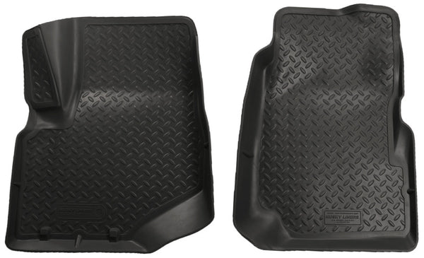 Husky Liners 02-08 GM Trailblazer/Bravada/Envoy/05-08 Saab 9-7X Classic Style Black Floor Liners - Bull Strap