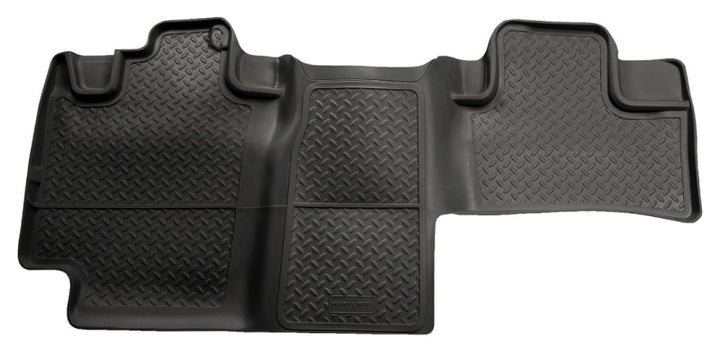 Husky Liners 04 1/2-08 F-150 Super Cab Classic Style 2nd Row Black Floor Liners - Bull Strap