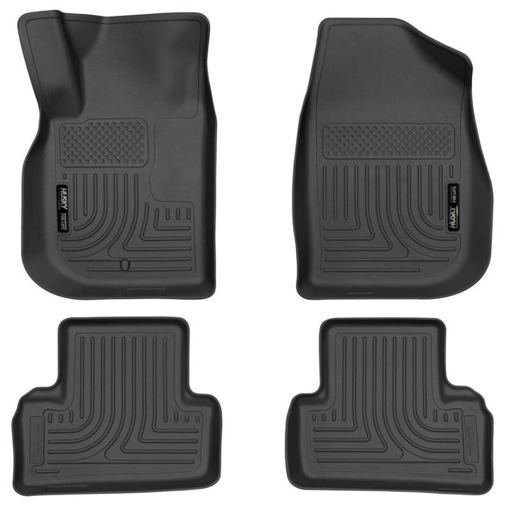 Husky Liners 04-10 Chevrolet Cobalt WeatherBeater Combo Black Floor Liners - Bull Strap