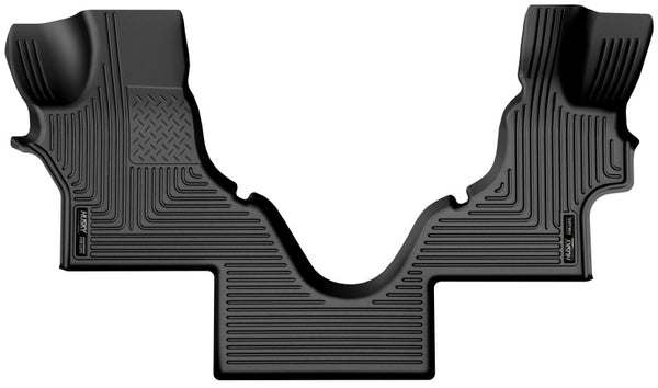 Husky Liners 05-23 Ford Econoline WeatherBeater Black Floor Liners - Bull Strap