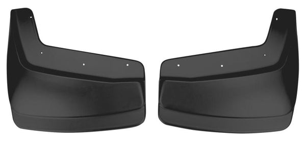Husky Liners 06-09 Dodge Mega Cab Dually Custom-Molded Rear Mud Guards - Bull Strap