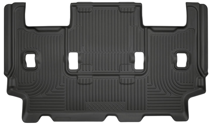 Husky Liners 07-10 Ford Expedition/Lincoln Navigator WeatherBeater 3rd Row Black Floor Liner - Bull Strap