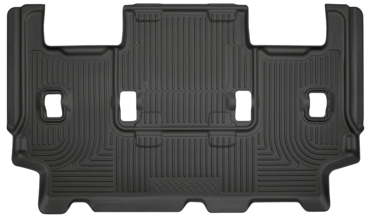 Husky Liners 07-10 Ford Expedition/Lincoln Navigator WeatherBeater 3rd Row Black Floor Liner - Bull Strap