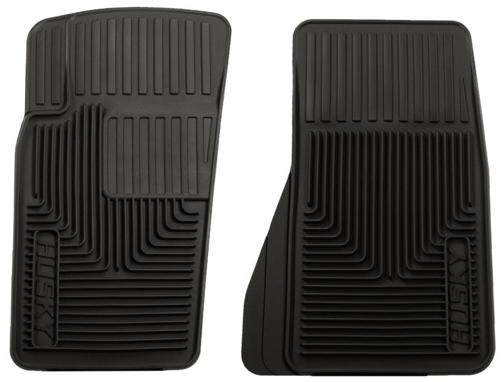 Husky Liners 07-11 Jeep Wrangler (Base/Unlimited)/02-07 Liberty Heavy Duty Black Front Floor Mats - Bull Strap