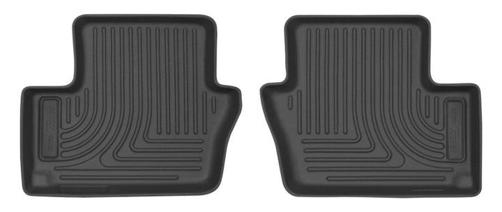 Husky Liners 07-12 Dodge Caliber / 07-14 Jeep Compass WeatherBeater Black 2nd Seat Floor Liners - Bull Strap