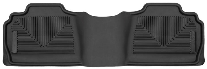 Husky Liners 07-12 GM Silverado/Tahoe/Suburban/Escalade X-Act Contour Black Floor Liners (2nd Seat) - Bull Strap