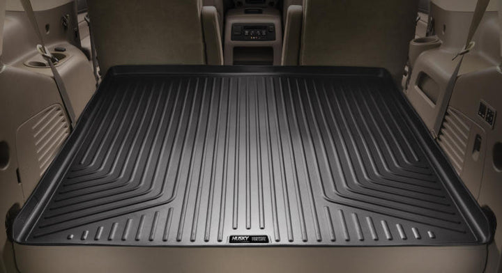 Husky Liners 07-13 GM Escalade/Suburban/Yukon WeatherBeater Black Rear Cargo Liners (Behind 3rd Row) - Bull Strap