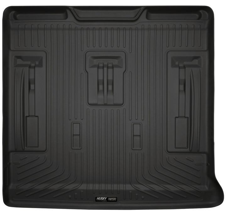 Husky Liners 07-13 GM Escalade/Suburban/Yukon WeatherBeater Black Rear Cargo Liners - Bull Strap