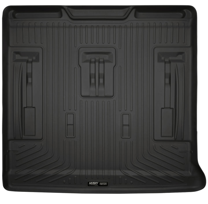 Husky Liners 07-13 GM Escalade/Suburban/Yukon WeatherBeater Black Rear Cargo Liners - Bull Strap