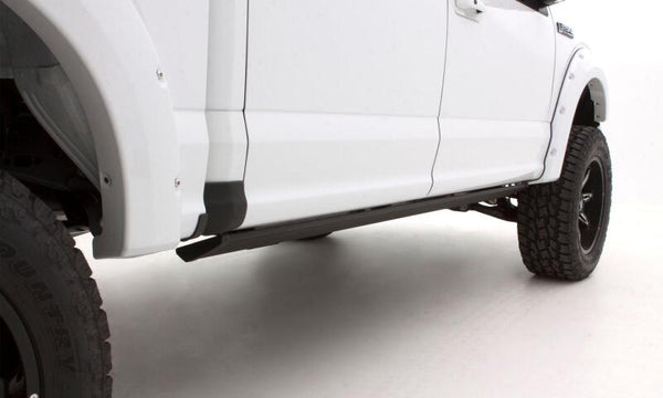 Husky Liners 07-13 GMC Sierra 1500 EC Trail Armor Rocker Panel & Sill Plate Cover (4pc) - Tex. Blk - Bull Strap