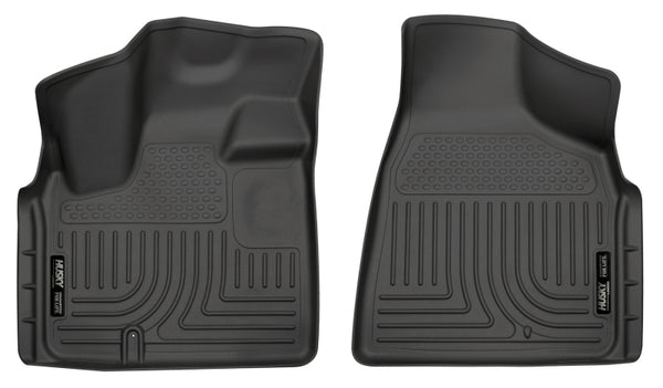 Husky Liners 08-12 Chrysler Town Country/Dodge Grand Caravan WeatherBeater Black Floor Liners - Bull Strap