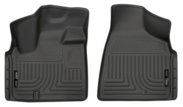 Husky Liners 08-12 Chrysler Town Country/Dodge Grand Caravan WeatherBeater Black Floor Liners - Bull Strap
